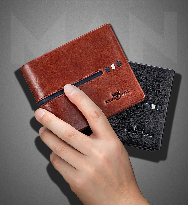 

Мужской кошелек для фотоальбома на водительские права из натуральной кожи, легкий деловой кошелек с защитой от сканирования и экранирования RFID