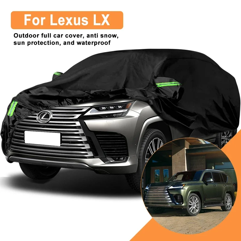 

Полный чехол для автомобиля Lexus LX: всепогодный, ветрозащитный, водонепроницаемый, пылезащитный, с защитой от солнца и УФ-излучения, со светоотражающими полосами