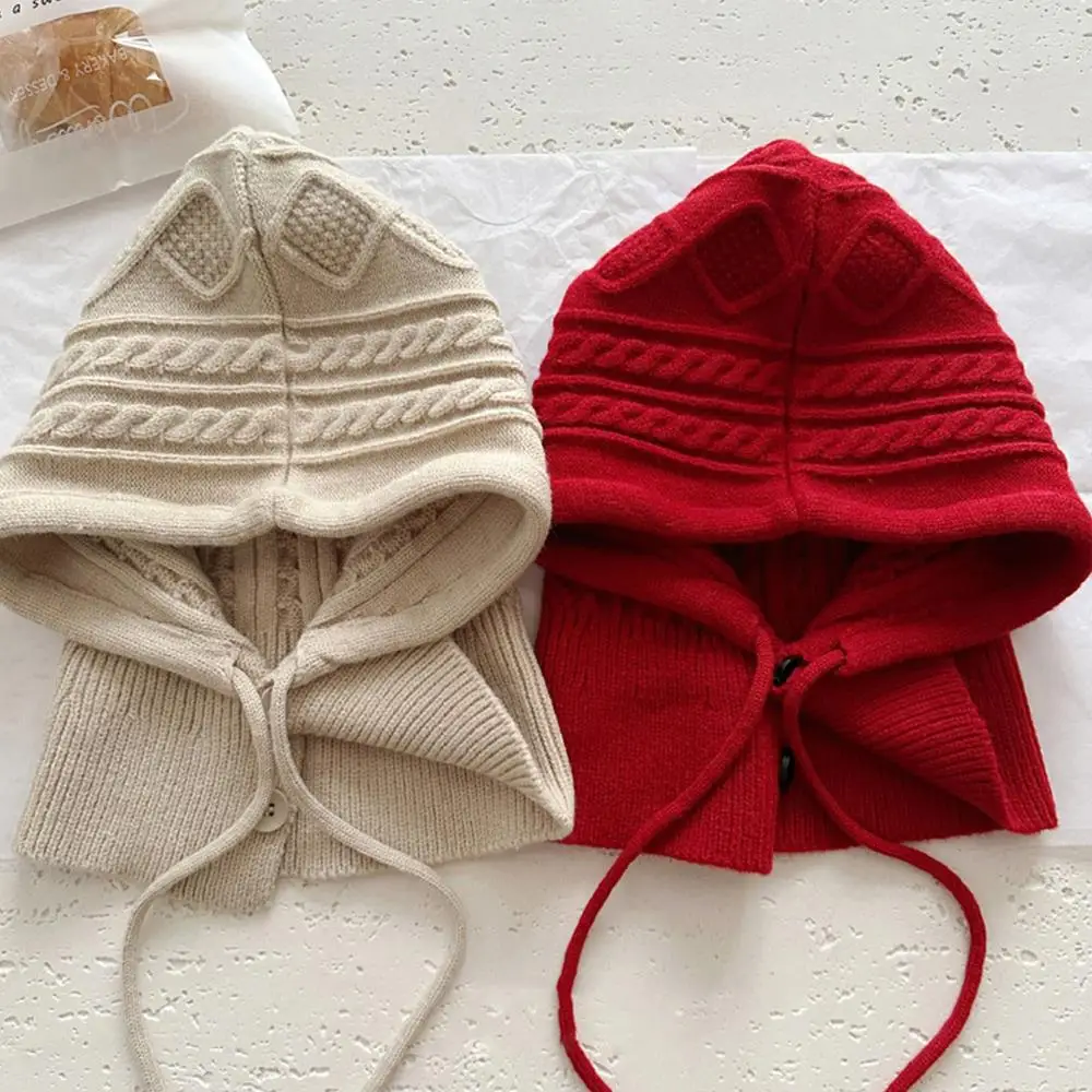 1pcs Neck Collar Scarf Cap Bonnet Hooded Hat Beanies Cap Balaclava Caps Knitted Cold Hats Ski Beanie Unisex Warm Winter Hat