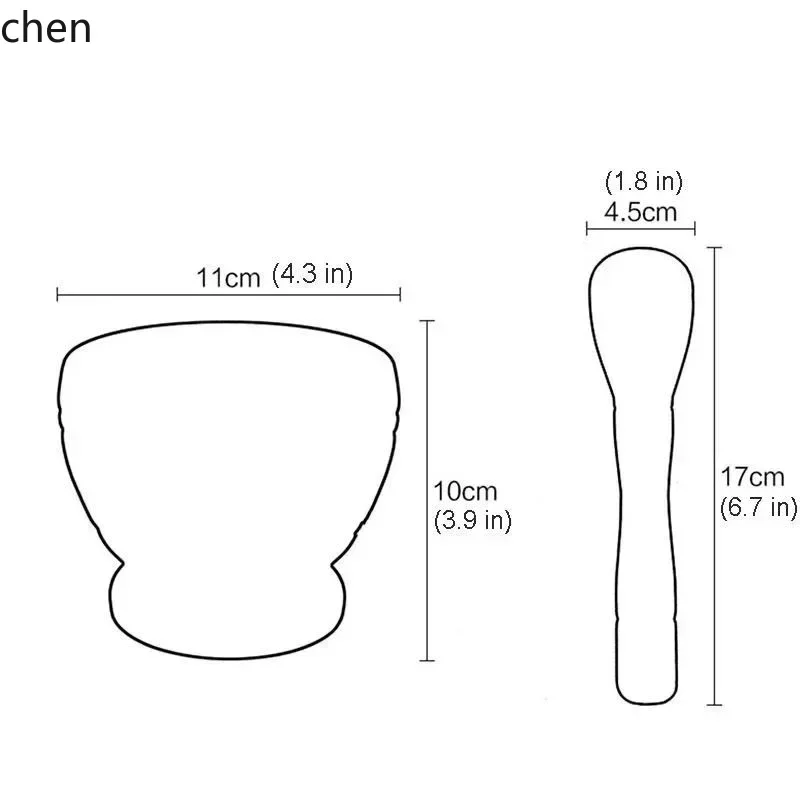 YFY resin garlic herb spice grinder crusher bowl restaurant kitchen tool