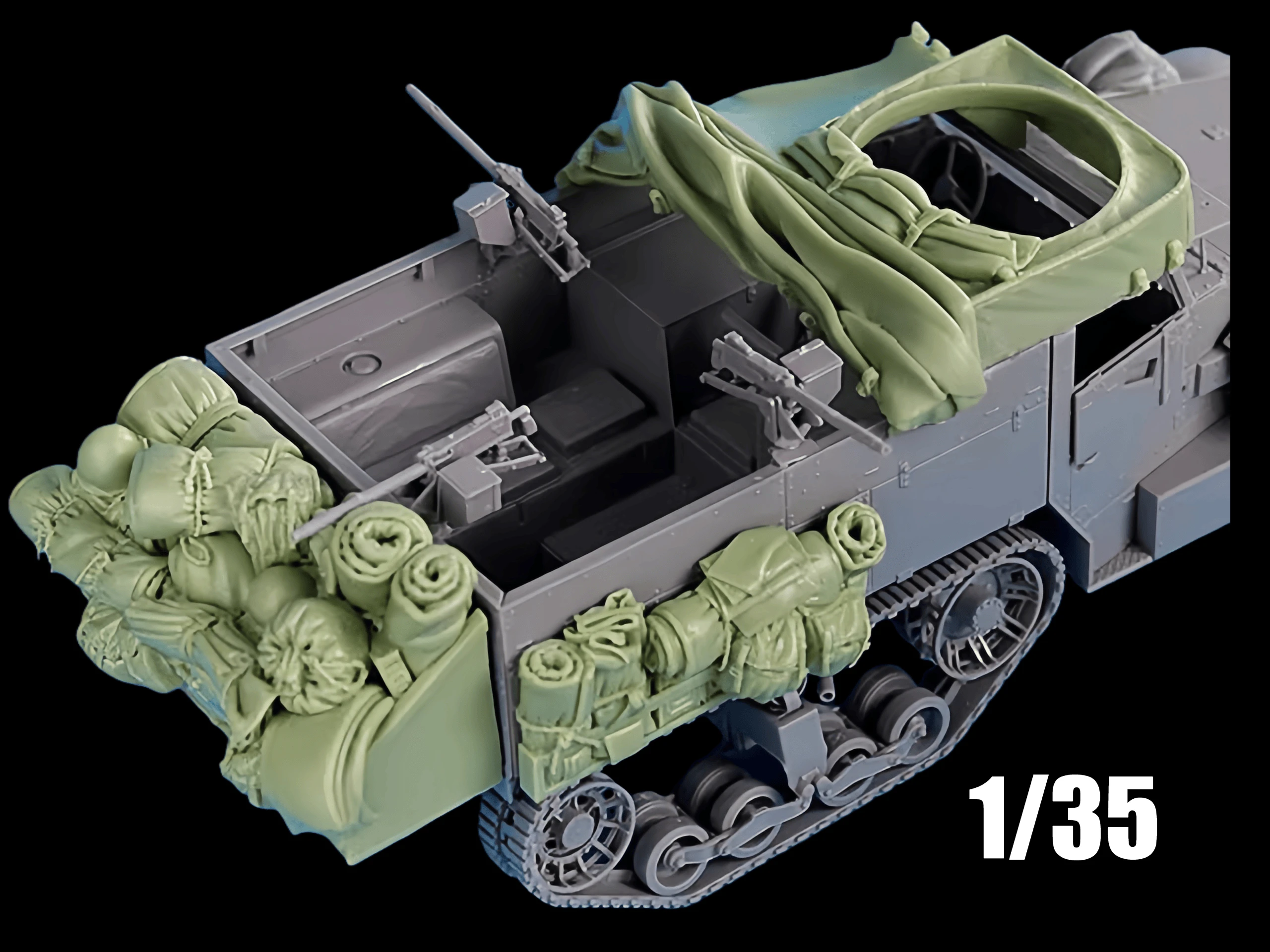 

1:35 Cast Resin Model, GK, Resin Model Deposit, Suitable for M2A1 Modification Parts, Unpainted Needs To Be Assembled