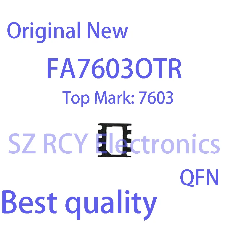 Chip electrónico QFN IC, FA7603OTR FA7603, 7603 marca superior, 2-5 piezas, nuevo