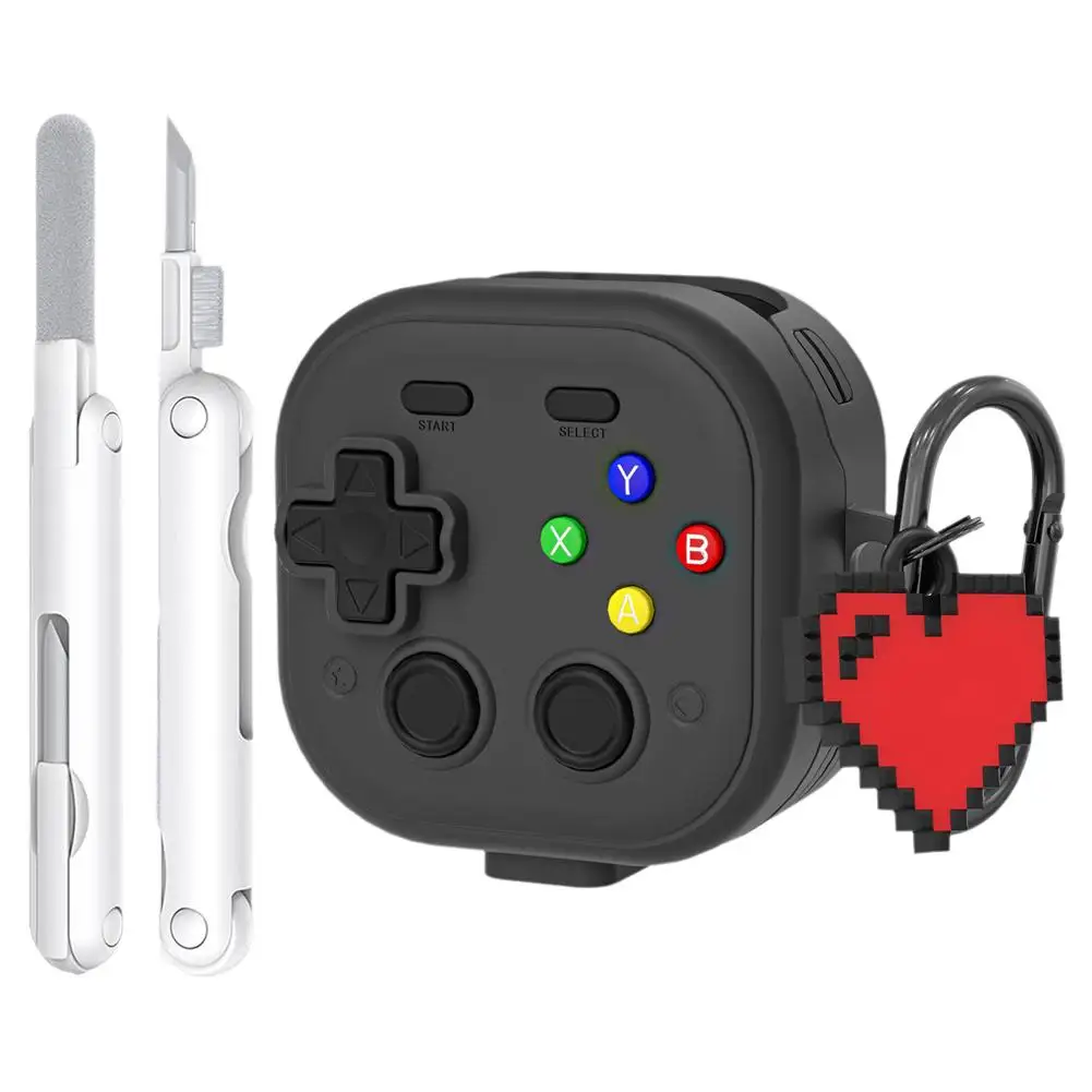Spielhülle für Samsung Buds4/4pro, Klassisches Spieler-Design mit 3D-Tasten, Schutzhülle für Samsung Buds4/4pro