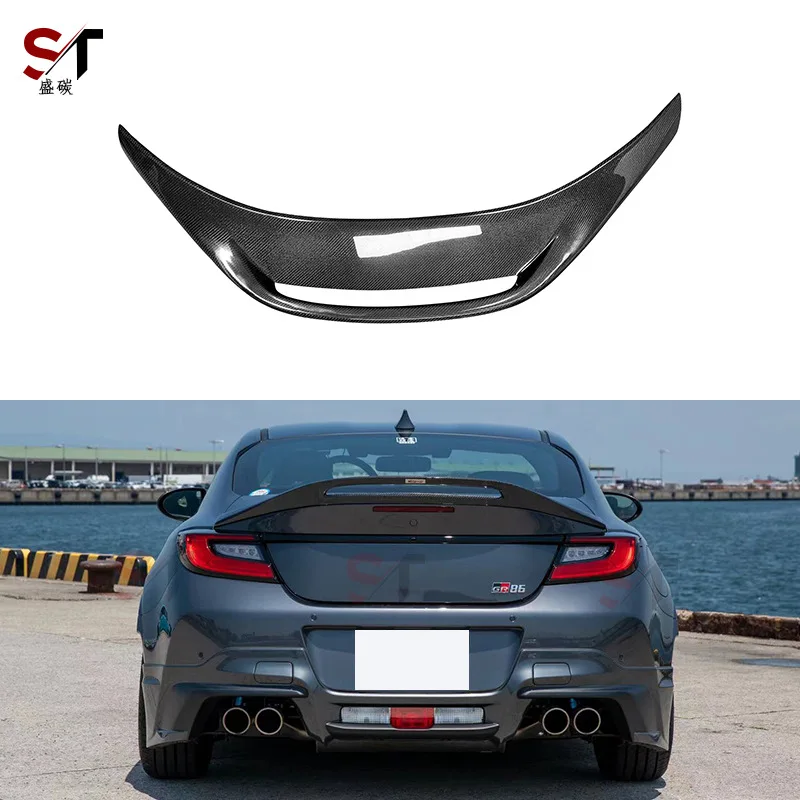 

Suitable for Toyota GR86 Subaru BRZ carbon fiber rear spoiler ducktail modified fixed wing accessories