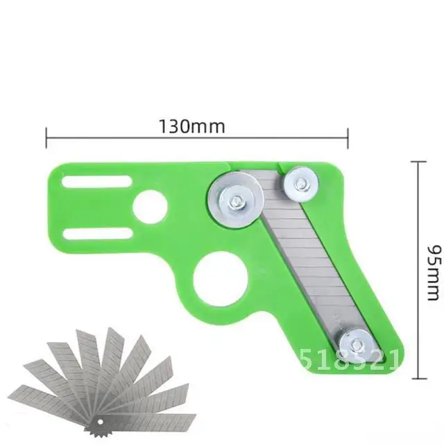 Manual Edge Strip Trimming Knife Paint-Free Board Sealing Thickened Scraping Knife PVC Scraping Edge Artifact Woodworking Head