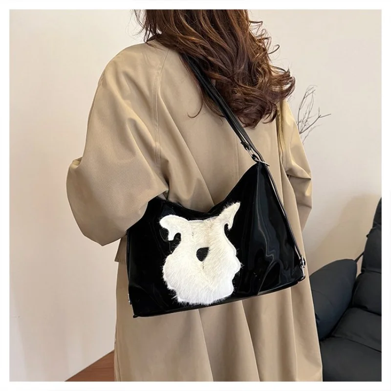 

Модная повседневная сумка через плечо для женщин, повседневная прогулка в стиле Messenger и простой сплошной цвет