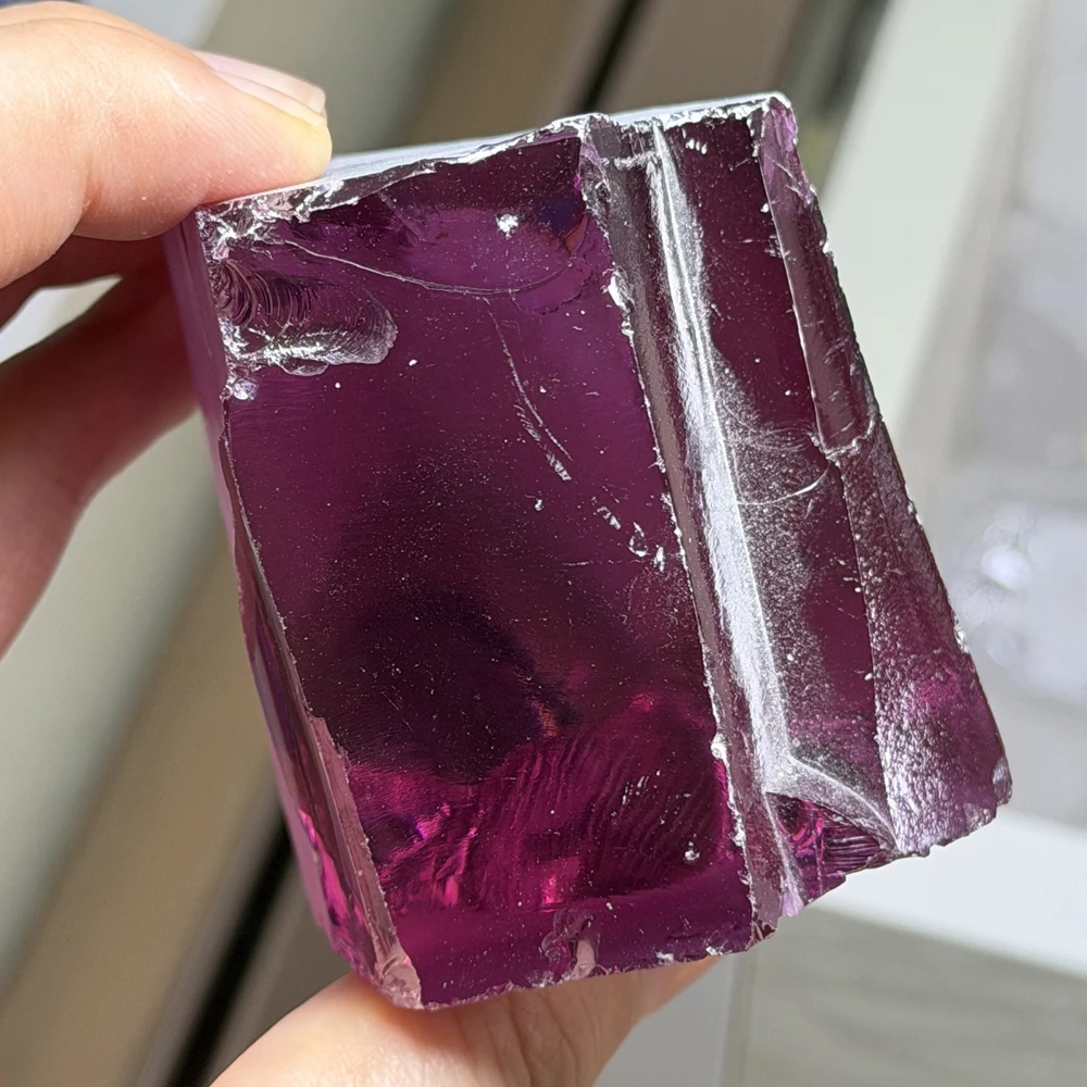 1KG Rose Red CZ Rough Synthetic Cubic Zirconia Raw Material Jewelry Making