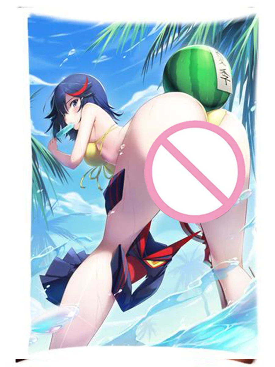 

Anime Game Matoi Ryuuko Throw Pillowcase Nonon Jakuzure Cosplay Pillow Sham Kiryuuin Satsuki 2-Sides Cushion Cover