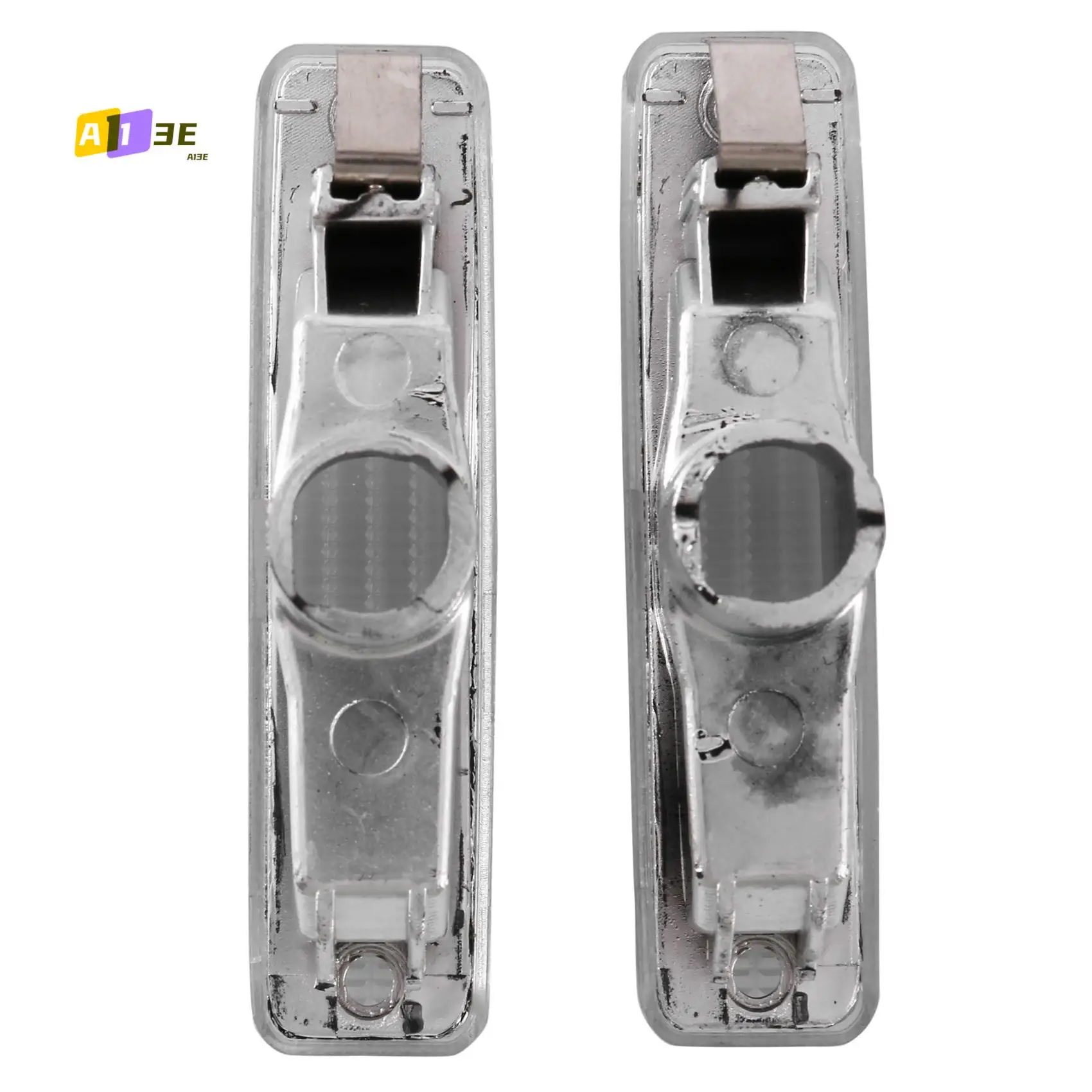 A03E-1 Pair Front Fender Side Marker Light Lamp Housing White Lens Replacement For Bmw 5 Series E39 1997-2003 63148360589