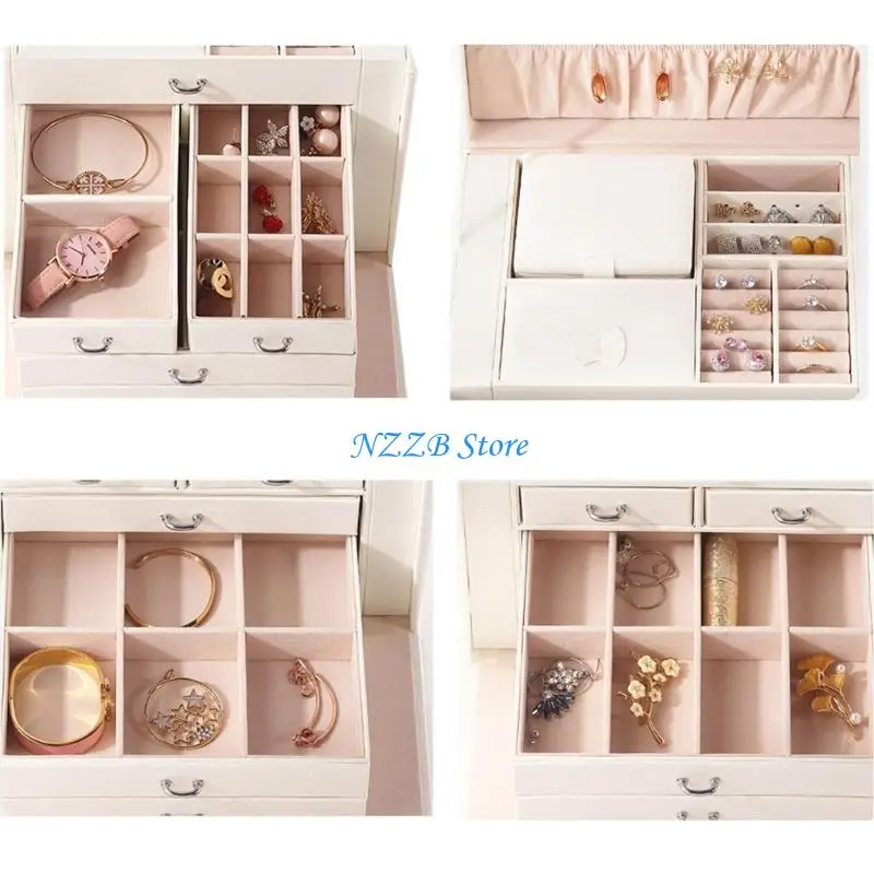 T21F Watches Display Case Earrings Organizers Silicone Material for Jewelry Watches