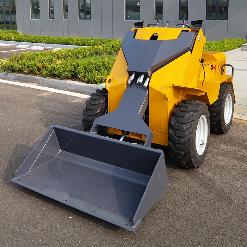 Mini cargador de dirección deslizante frontal de granja de dirección potente con dirección antideslizante personalizado a la venta