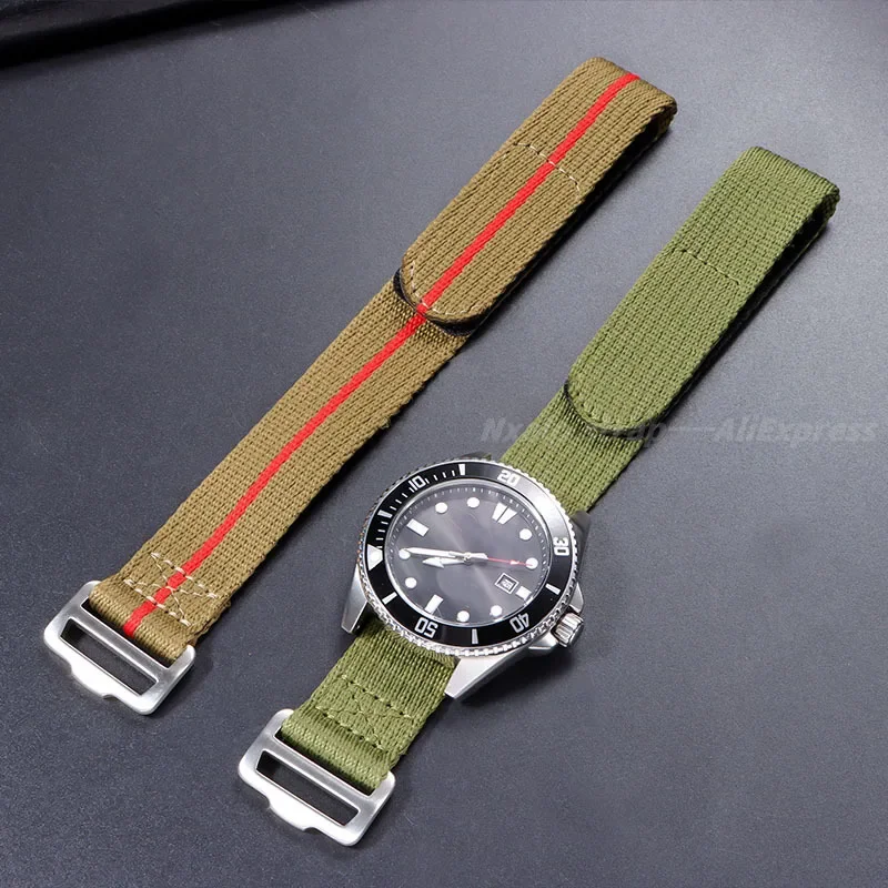 20mm 22mm Nylon Watch Strap for Tudor for Seiko Bracelet Men Women Military Sports Canvas Fabric Watchband Replacement Wristband