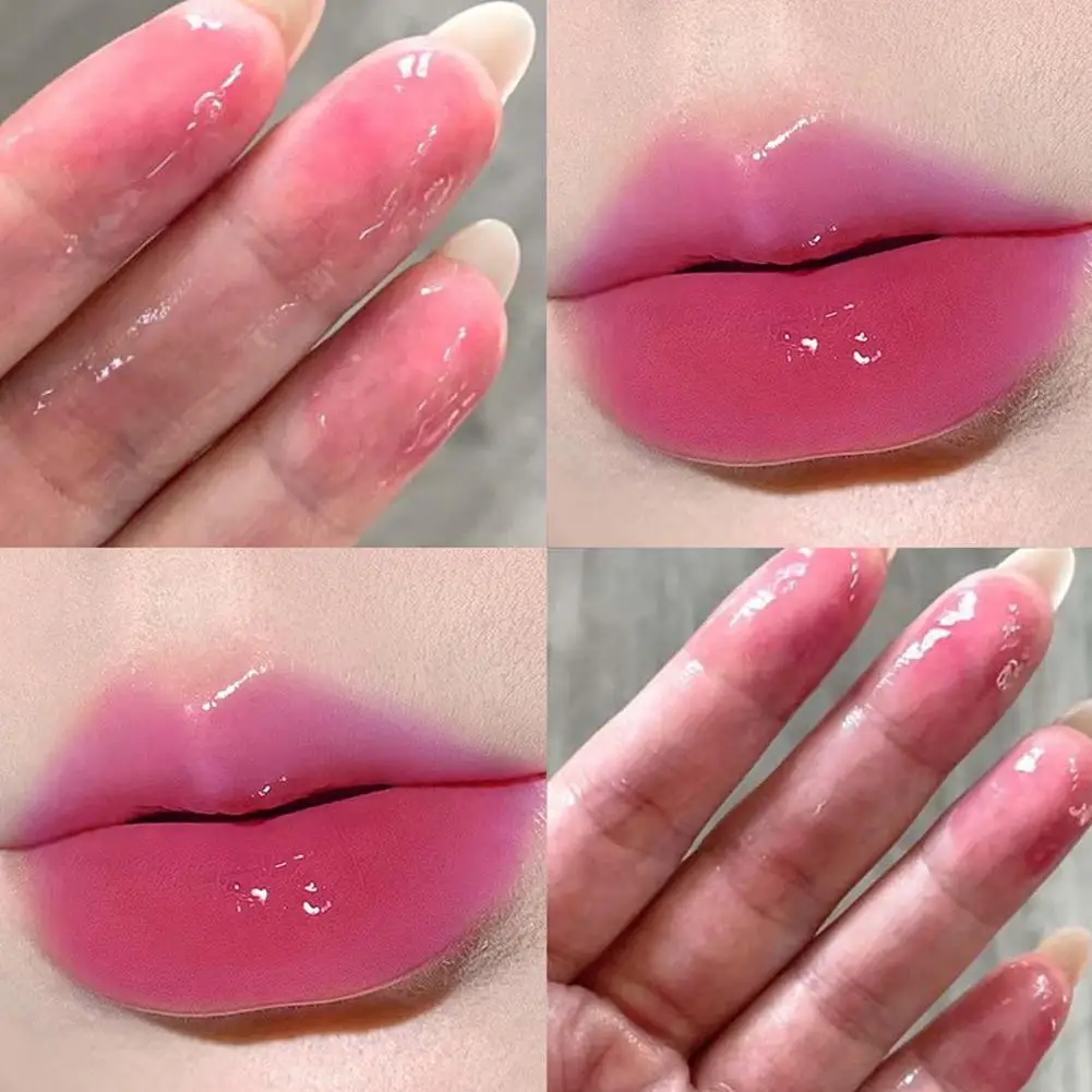 الخوخ ترطيب الفاكهة مرآة الشفاه المياه الشفاه الصقيل الملونة ترطيب أحمر الشفاه لامعة الشفاه تينت جوهر الشفاه بلسم الرعاية #5