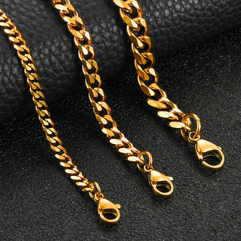 1 Stück Edelstahl-Kubaner-Armband in verschiedenen Größen für Männer und Frauen, kann individuell angepasst werden. – Detail 2
