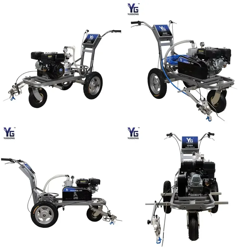for YG101 Cold Paint Road Marking Machine Parking Lot Factory Floor Striping Line Pavement Marker Equipment