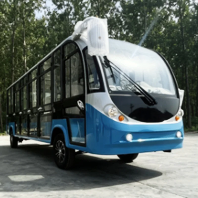 

China Factory Custom City Bus Campus Bus Tourist Bus Large Enclosed Shuttle Bus Closed Scenic Sightseeing Bus Free Custom Color