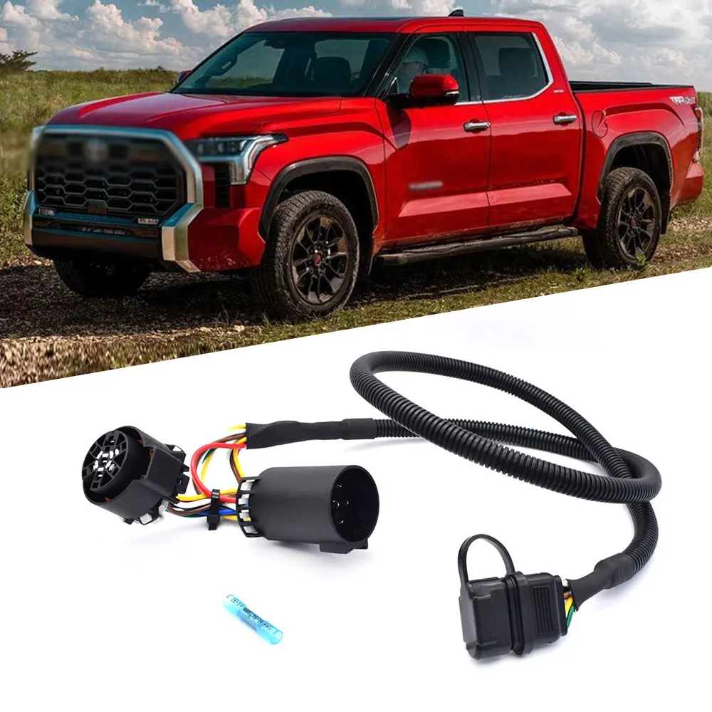 

Жгут проводов фонаря задней двери прицепа от 7 до 4-контактного разъема для Toyota Tundra Tacoma