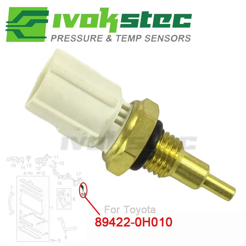 

89422-33030 Датчик температуры охлаждающей жидкости для TOYOTA RAV4 Land Cruiser Camry Corolla 4Runner Highlander Prius Innova Avensis Hilux