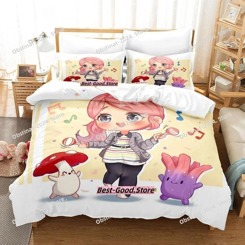 

3D Game Ooblets Bedding Set Single Twin Printed Bed Set With Pillowcase Bed Duvet Cover Soft Single Double Queen Super King Size