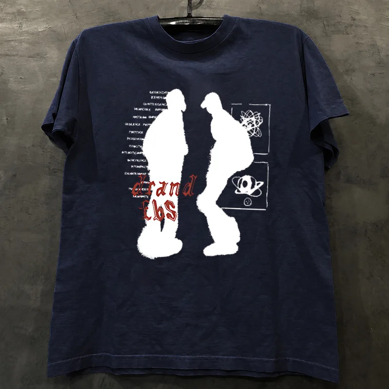 Loose Fit Cotton T-Shirt Unisex Short Sleeve Double Thread UPUPXIA Hero Print Sweat Absorbent round Neck Casual Summer Top