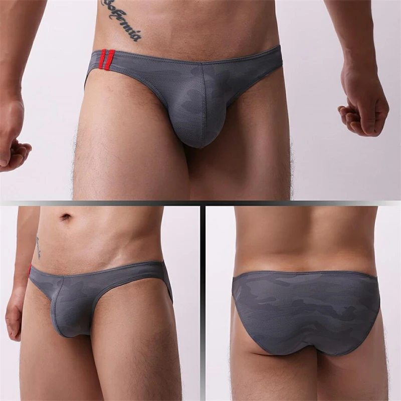 Ropa interior hombre Ropa interior sexy de cintura baja hombres estampado de dibujos animados calcinha U convexo gay sissy boxers y calzoncillos bragas sexys cueca