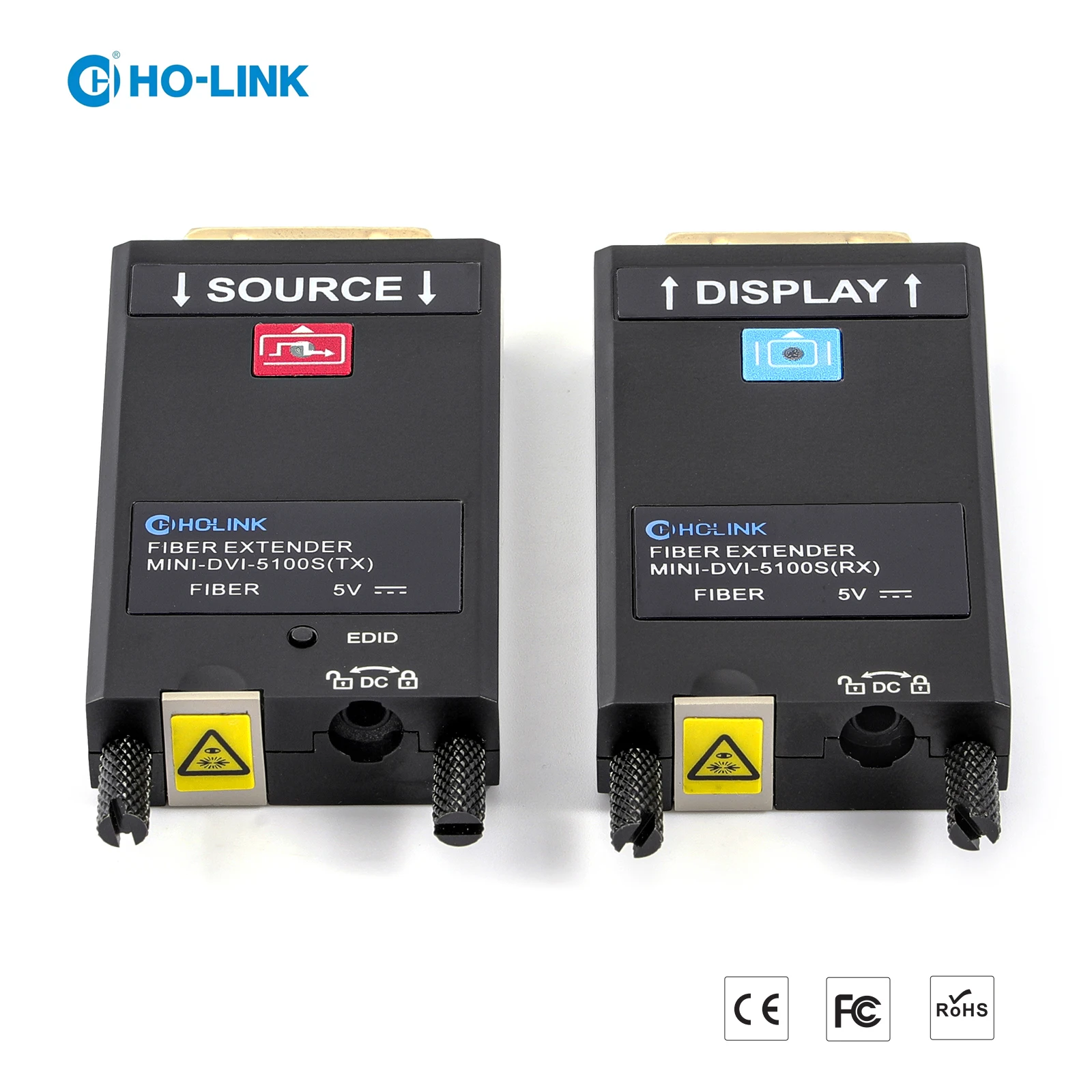 

4K 60hz DVI To Fiber Optic Converter DVI Transmitter Receiver Transceiver Single Mode Single Fibre LC DVI Extender