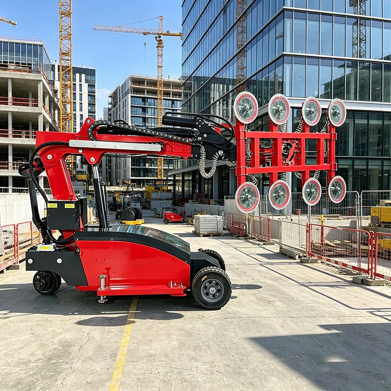 High Durability Contractor Glazing Robot Remote Vacuum Glass Lifter Large Construction Glass Installation Work