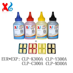 1Set Refill Toner Powder for Samsung CLP-300 CLP-300N CLX-2160 CLX-3160N CLX-3160FN Toner Chip Color Ink 40g