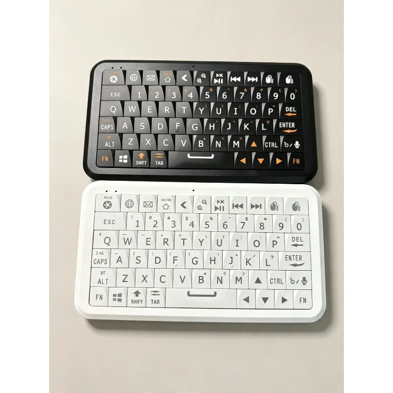 Winmaxle Wireless Bluetooth Somatosensory Keyboard and Mouse Blackberry Style RGB Multi-system Compatible Portable Mini Keyboard