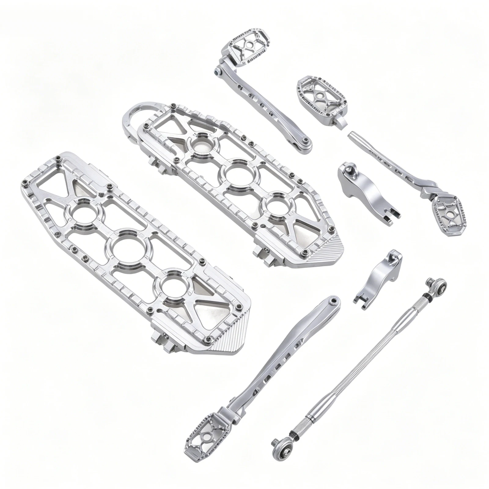 MX Billet Aluminum Complete Floorboard Heel Toe Shift Pegs Lever Replacement for Touring 2014-2024 Electra Glide Motorcycle
