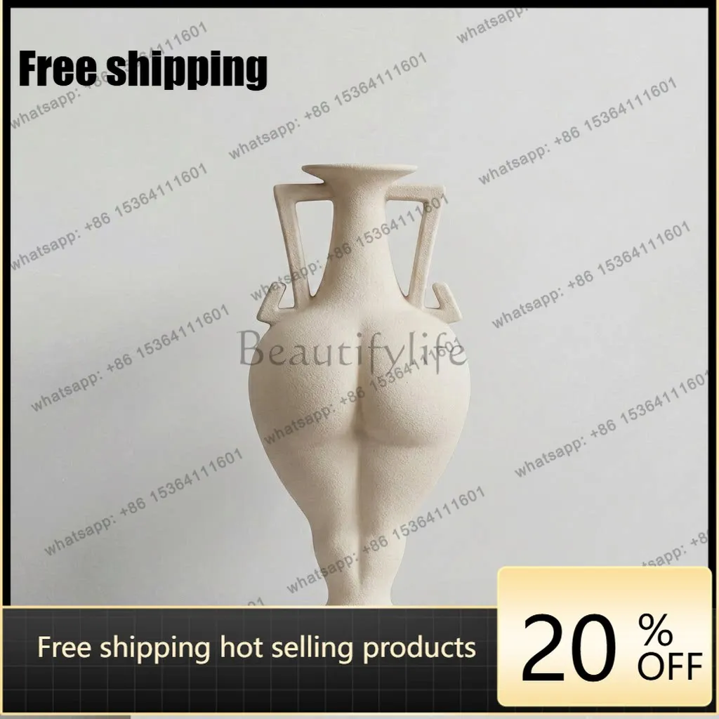 LJY art, flower ware, pop style creative trend art ceramic vase commercial ornament