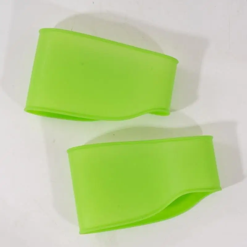 652f 2 pçs faixas renda futebol elástico silicone cadarços cobre grampo futebol protetor renda juventude acessórios