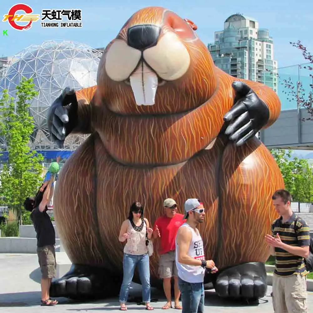 

Fast Shipping Giant Inflatable Water Lion Beaver Model for Animal Protection Advertising Custom Made Inflatable Animal Balloon