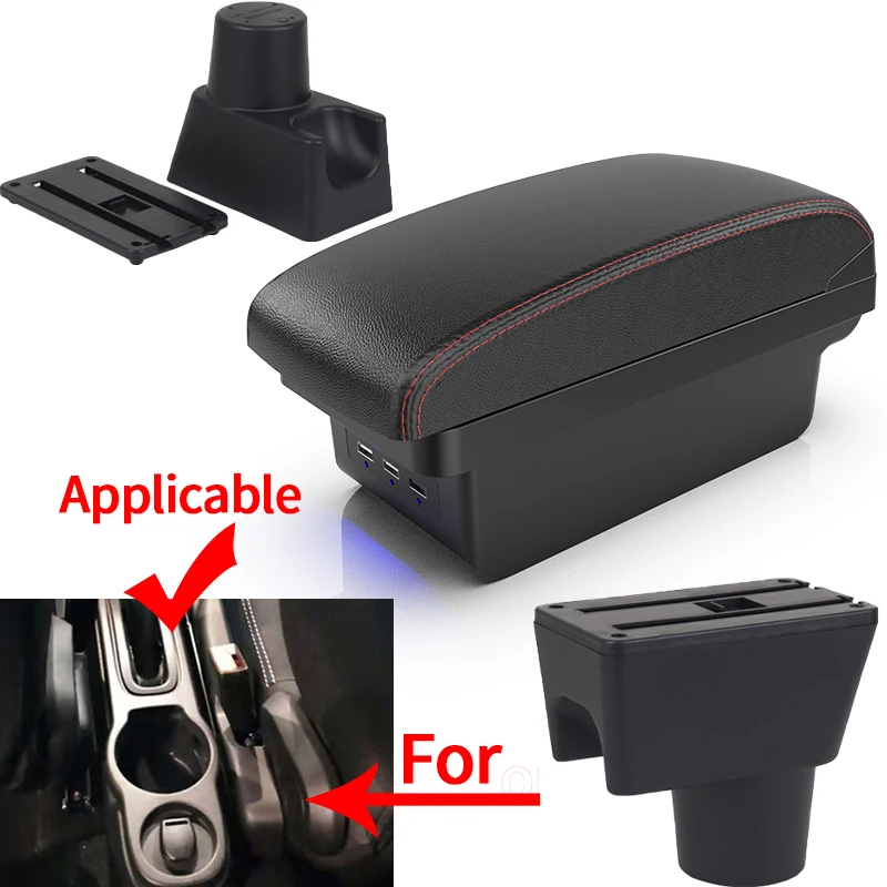 For Renault Duster Nissan Terrano3 Dacia Duster car center console armrest interior modification 2012-2018 double-layer storage