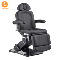 Luxury Adjustable Black Beauty Massage Chair with Foot Control and Reclining Function