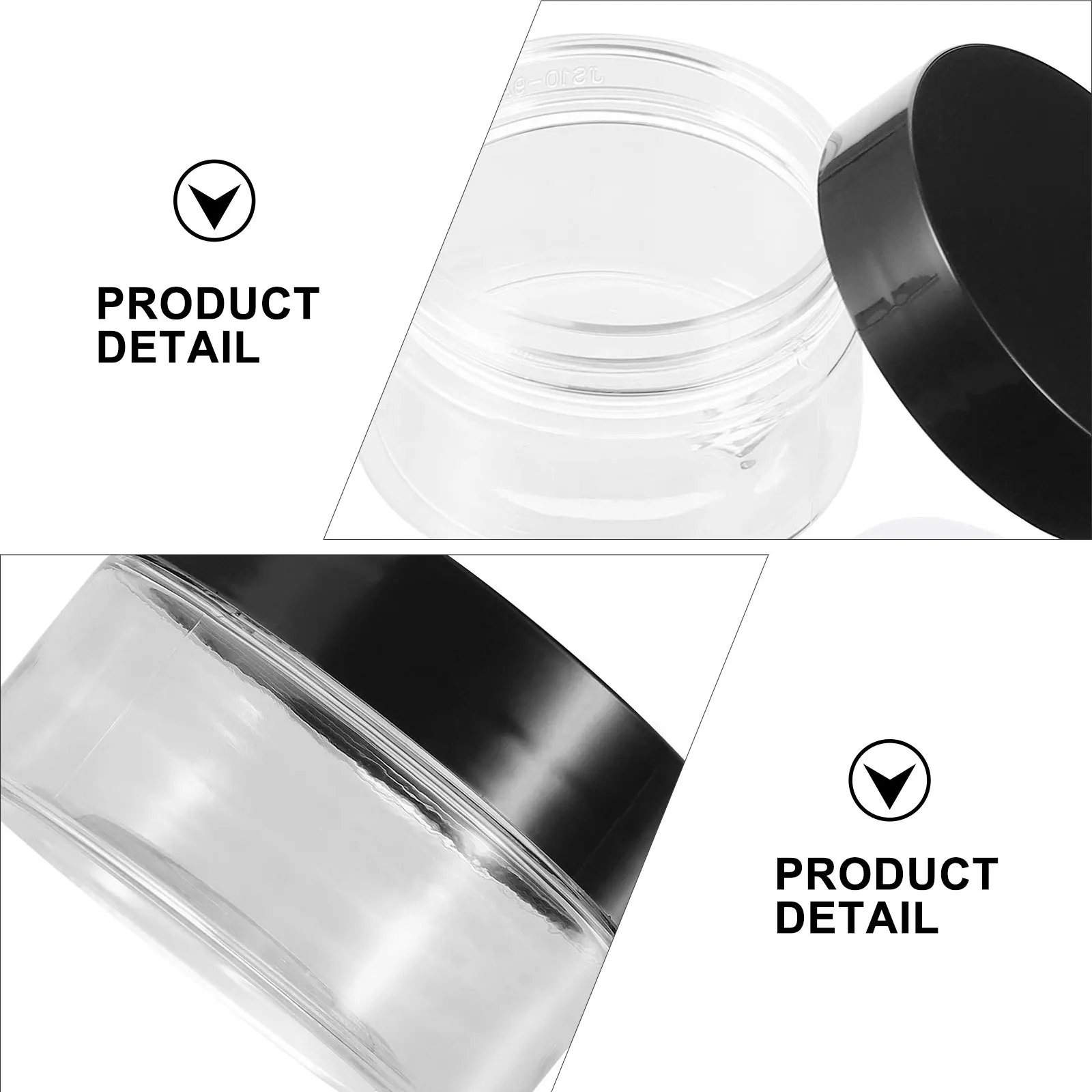 110Pcs Jar Set Empty Cream Containers with Spoons Portable Dispenser for Body Wash Essential Oil Blends