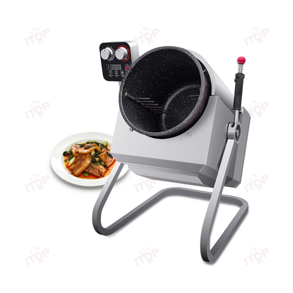 Afbeelding 6: STLF JW Kookmachine Levering Fast Food Afhaalmaaltijden Kantine Kookoven Commerciële Intelligente Drum Kookrobot