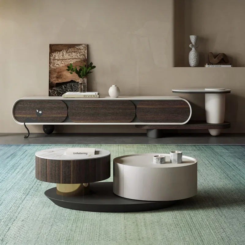 Light Luxury Tv Cabinet Modern Elegant European Quality Tv Consoles Cabinet Modern Nordic Meuble Television Salon Home Furniture