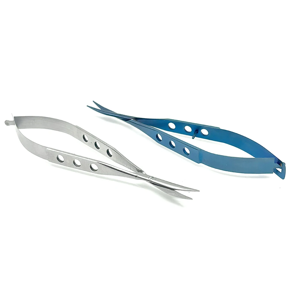 Conjunctival Eye Scissors Blunt Curved Tip Ophthalmic Surgical Instruments Stainless Steel or Titanium Medical Surgery Tools
