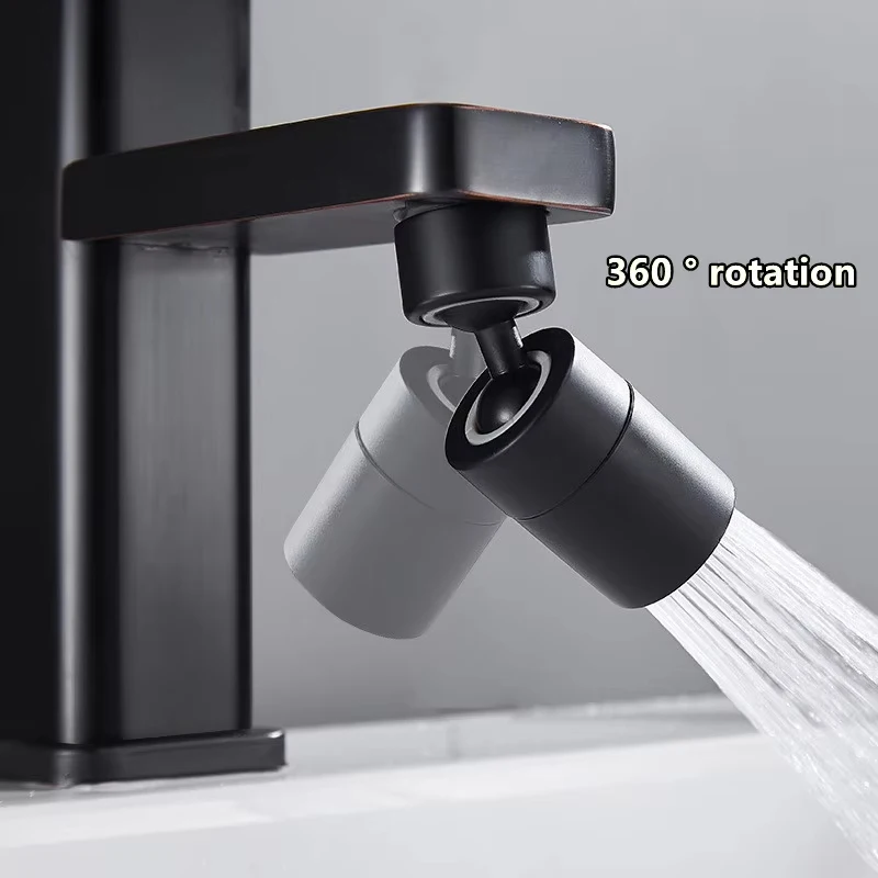 360 Degree Rotatable Faucet Spray Head With Magnetic Filter Nozzle Dual Mode Water Saving Kitchen Bathroom Tap Aerator Extension