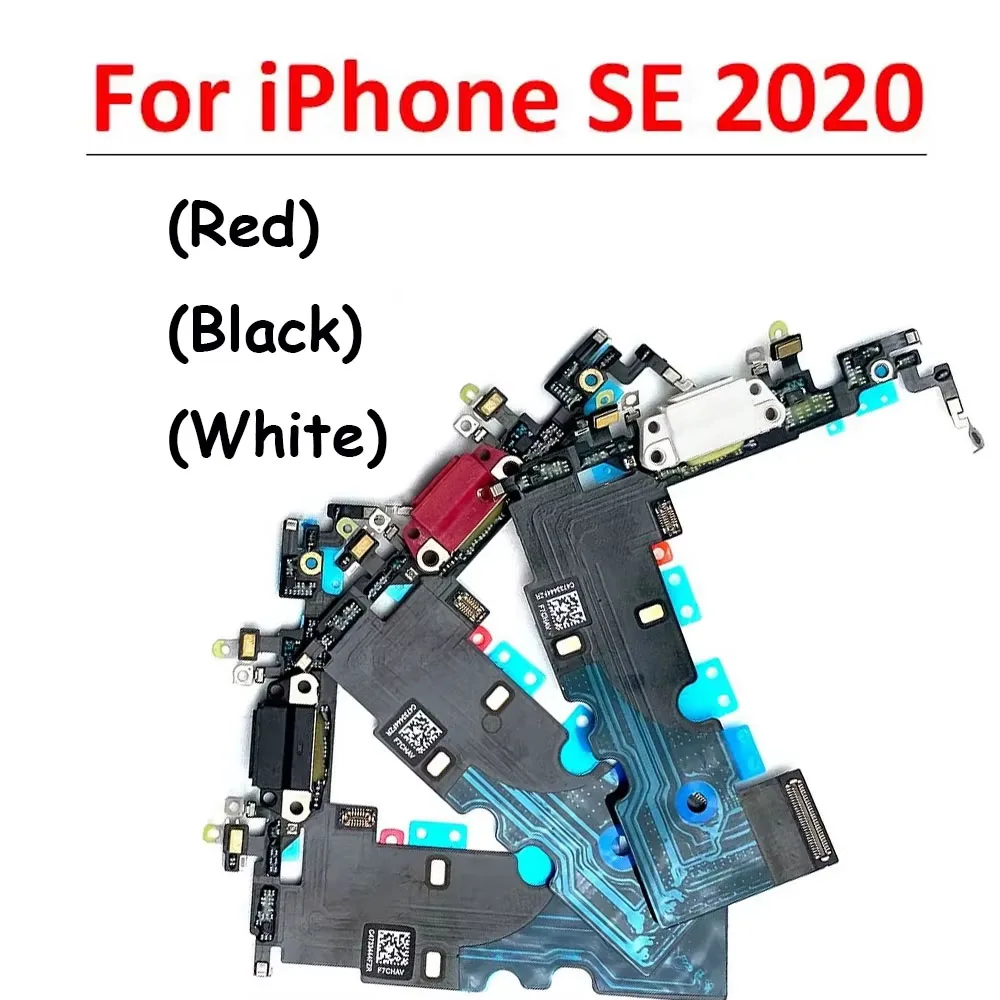 Płytka ładowarki PCB Flex do iPhone SE 2020, port USB do ładowania, kabel Flex z mikrofonem, zamiennik — zdjęcie produktu 7