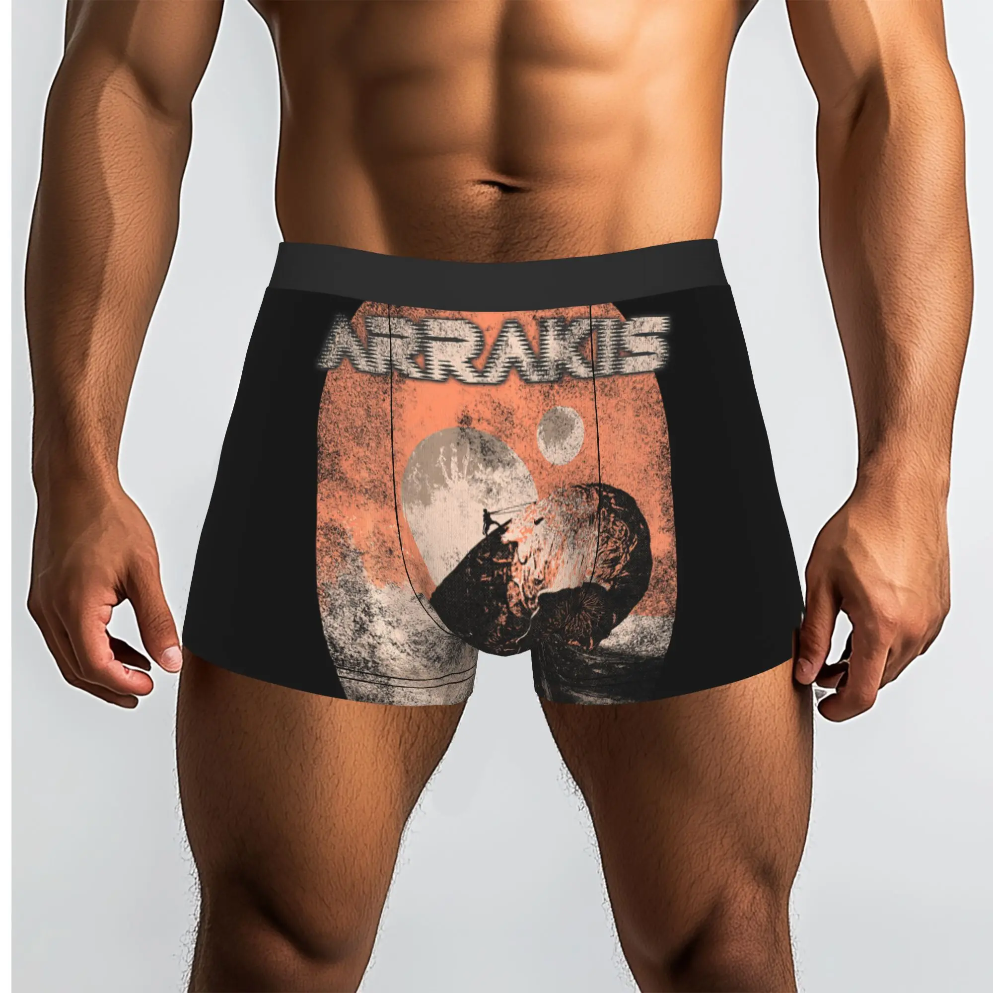 Visita Arrakis y ve la película de fantasía DUNE: El gusano de arena gigante, calzoncillos para hombre, ropa interior masculina, pantalones cortos estampados, calzoncillos tipo bóxer
