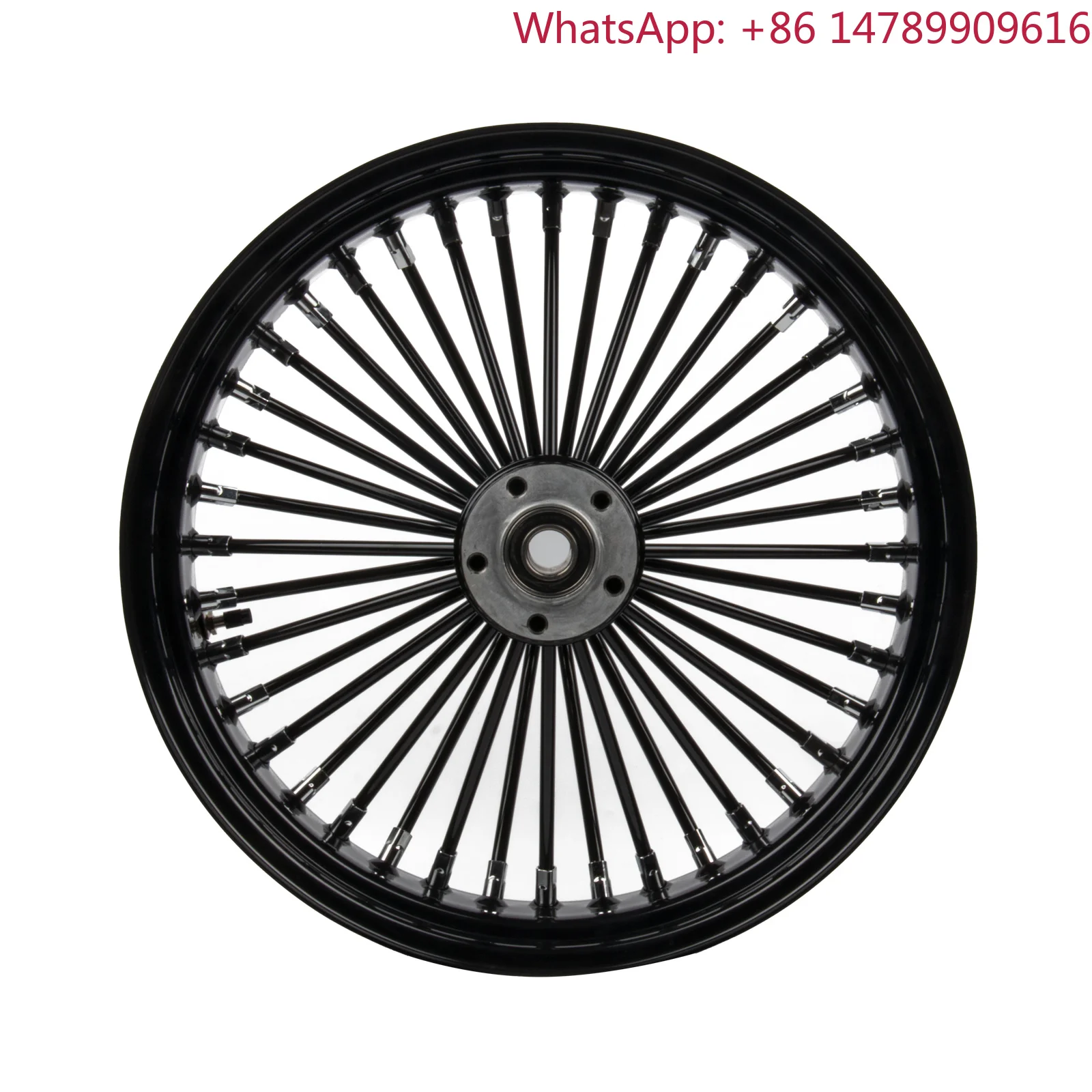 6061-T6 Aluminum AlloyNew Arrived Customizable Black Spoke 18*5.5 Inch Front Wheels Rim Tubeless Hub 12+ Haley Street Bob Softai