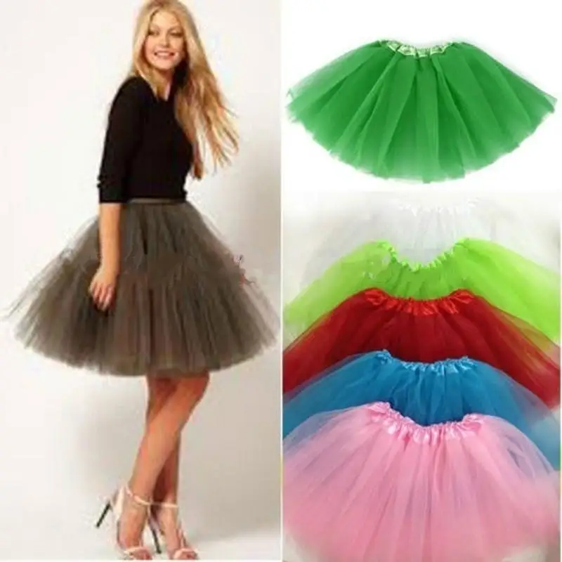 Girls Multicolor Tulle Tutu Skirt Elastic Layered Mesh Ballet Dance Party Performance Costume For Kids Teen Fashion Dress Up