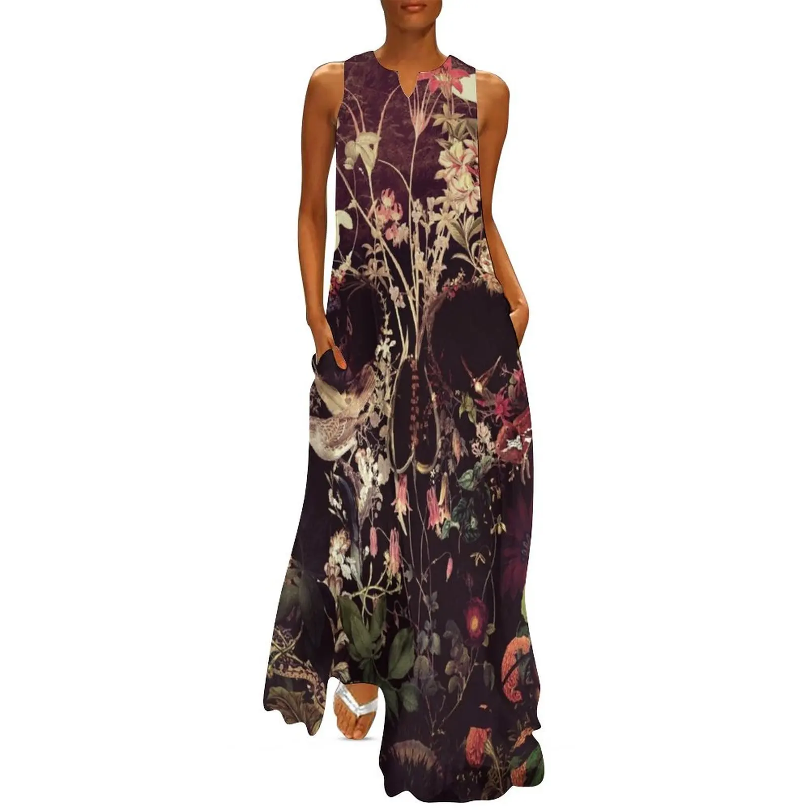 

Bloom Skull Long Dress Long dress dress women summer Party dresses