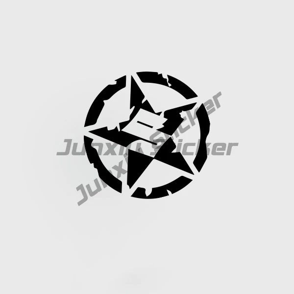 Car Styling Waterproof Five-Pointed Star Body Vinyl Sticker Modification Exterior Decal Notebook Refrigerator Available
