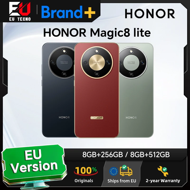 HONOR Magic8 lite, Smartphone 5G, Versione EU, Batteria da 7500 mAh, Tripla Resistenza, Fotocamera Principale da 108MP, Schermo AMOLED da 6,79" 120Hz