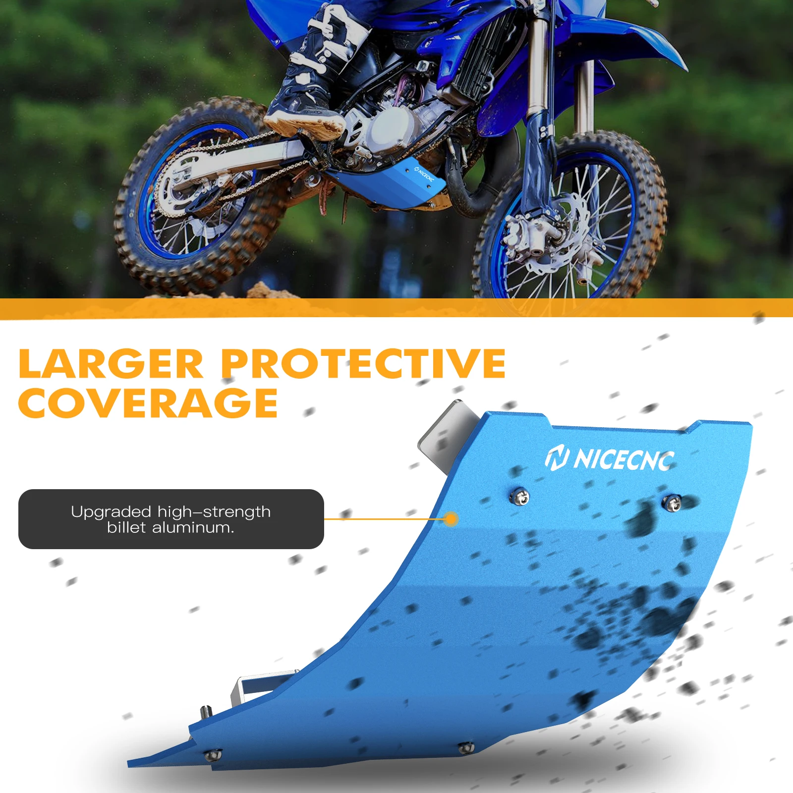 

NICECNC For Yamaha YZ85 YZ 85 2002-2022 2021 2020 2019 2018 2017 Motorcycle Skid Plate Engine Bottom Guard Cover Protector