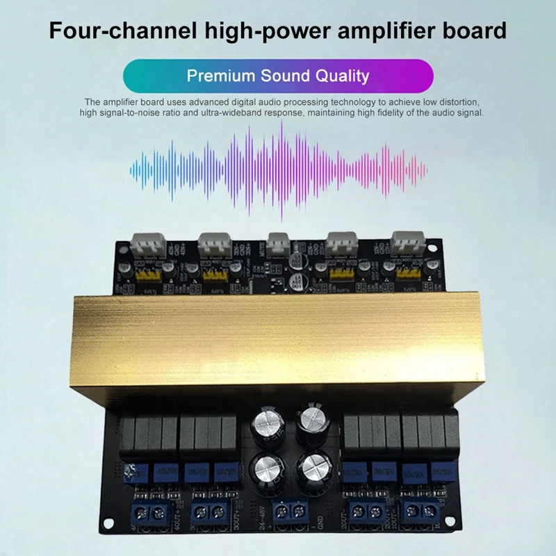 TPA3255 HIFI Power Amplifier Module Class D 4 Channel High-Power Digital Audio Amplifier Board Sound Audio Replacement