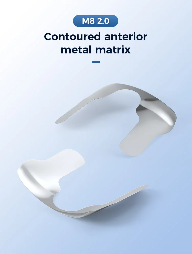 30PCS AZDENT Dental Matrix Konturierte Anterior M8 Metall Matrix Bands Schnitt System Matrizen Zahnmedizin Werkzeuge Materialien – Detail 6